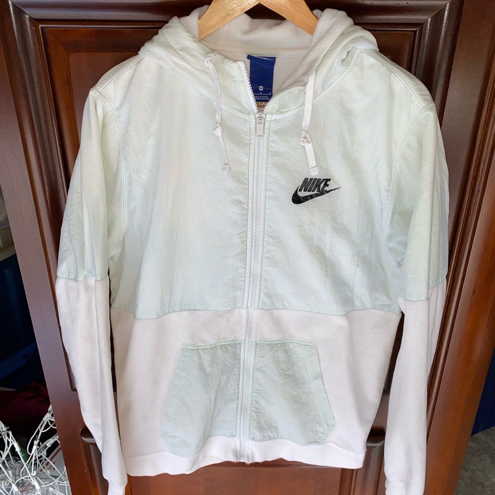 Vintage Y2K Nike Mint Fleece FullZip Lightweight Jacket